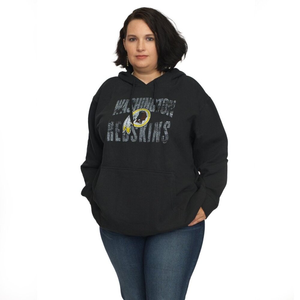 Washington Redskins NFL Women's Plus Size Screen Print Hoodie 2X